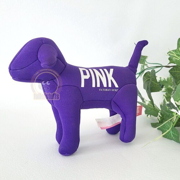 Victoria's Secret PINK 1986 purple dog plush toy - Picture 1 of 3